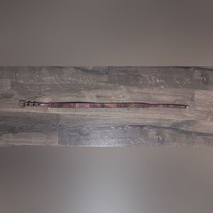 Vintage 1980’s Fred Coen Santa Fe Southwest Leather Solid Brass Belt Size 34